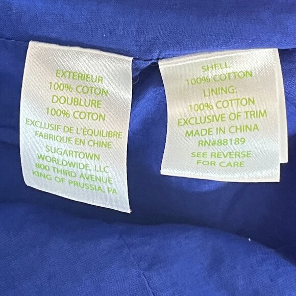 Lilly Pulitzer Ashlyn Blue Crochet Waist Shift Dress Resort Preppy Party 0 - Picture 7 of 9